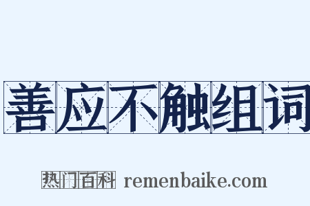 善应不触组词是什么意思的图片